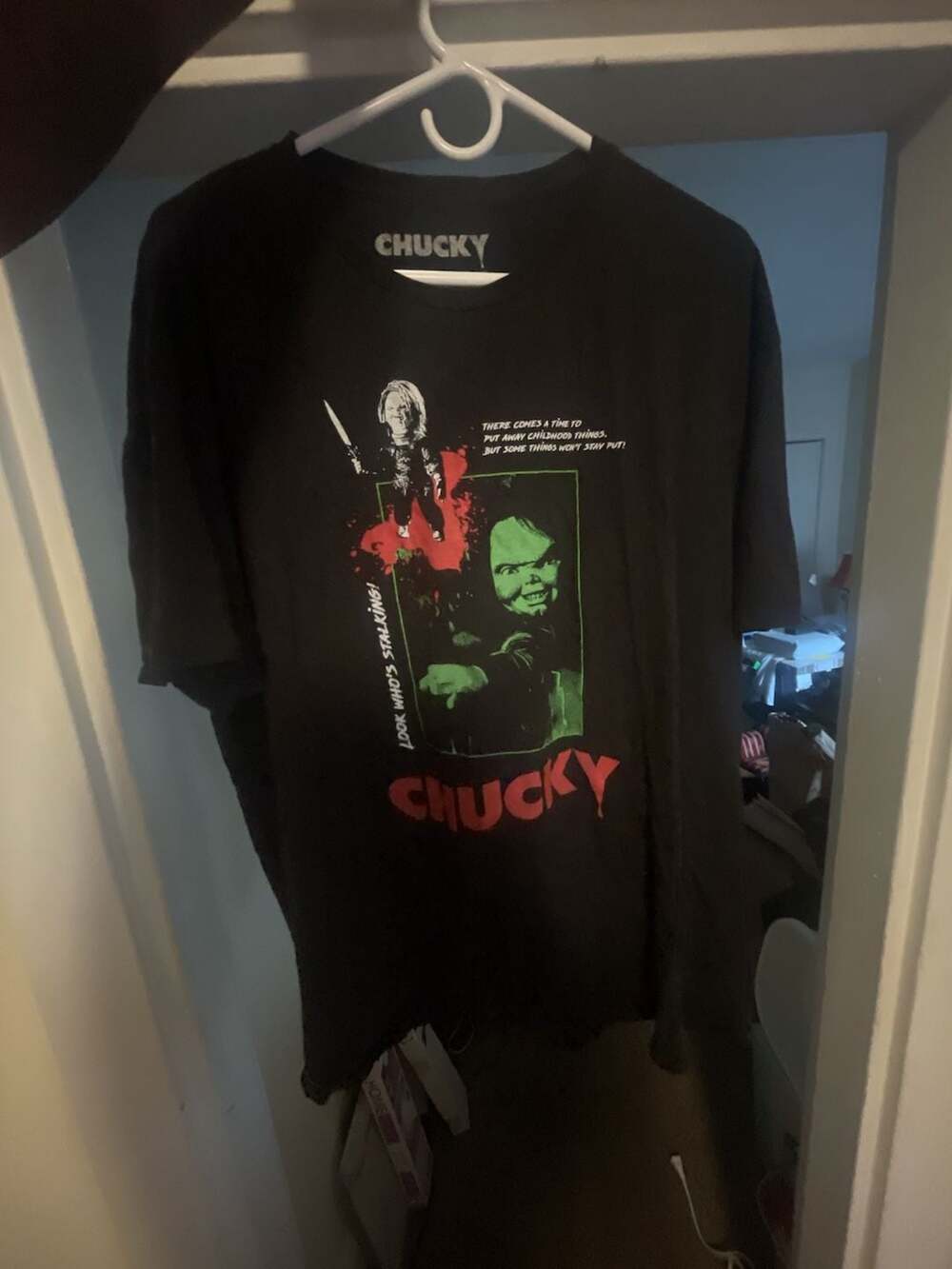 Chucky 'Look Who's Stalking' Horror Movie Promo T-Shirt